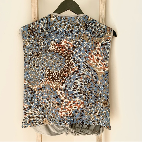 Anthropologie Tiny Grey Twist Front Sleeveless Tank Small - Picture 9 of 13